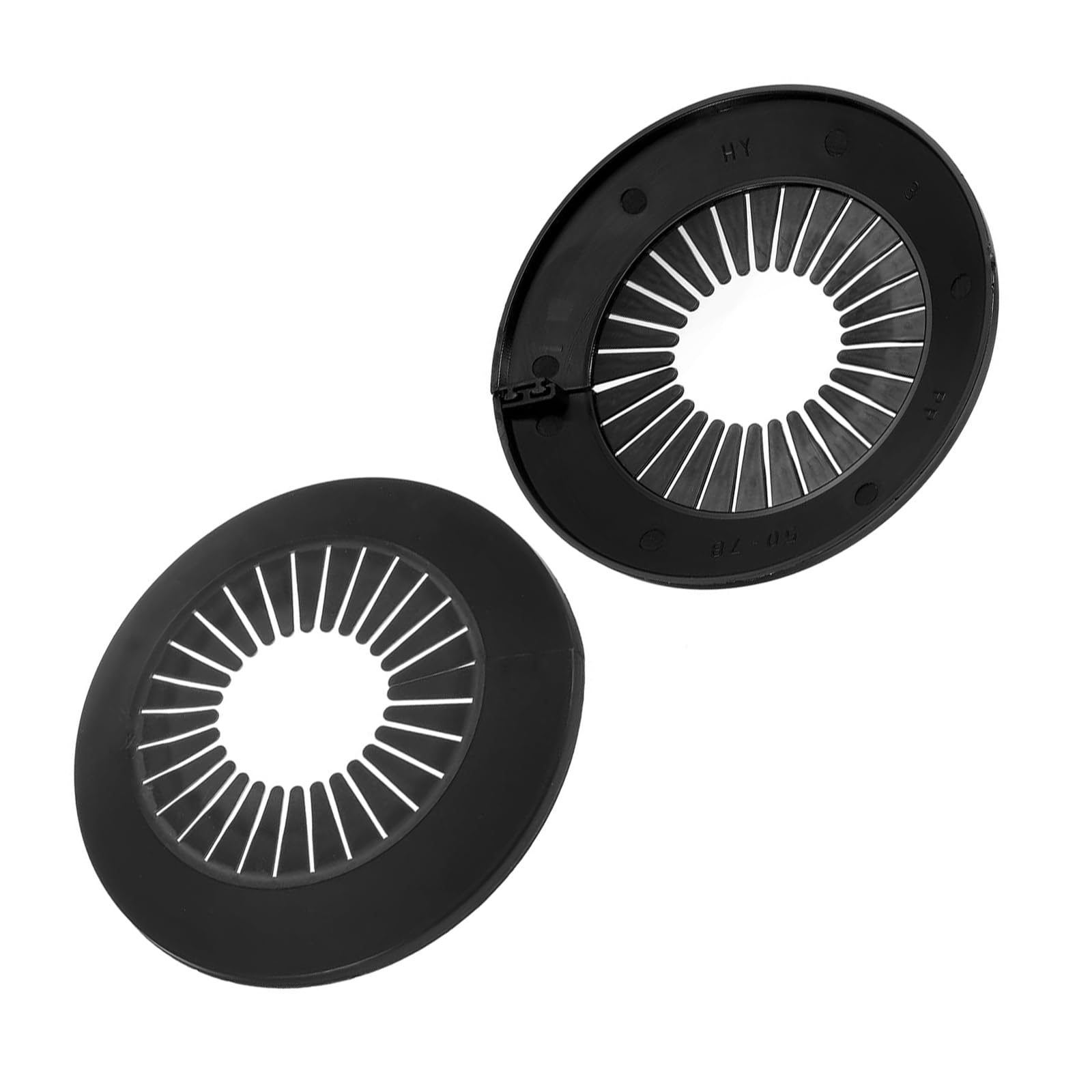 TOP-VIGOR 2pcs 50mm-78mm Pipe Cover Decoration, PP Plastic Escutcheon Pipe Collar for Water Pipe Drain Line