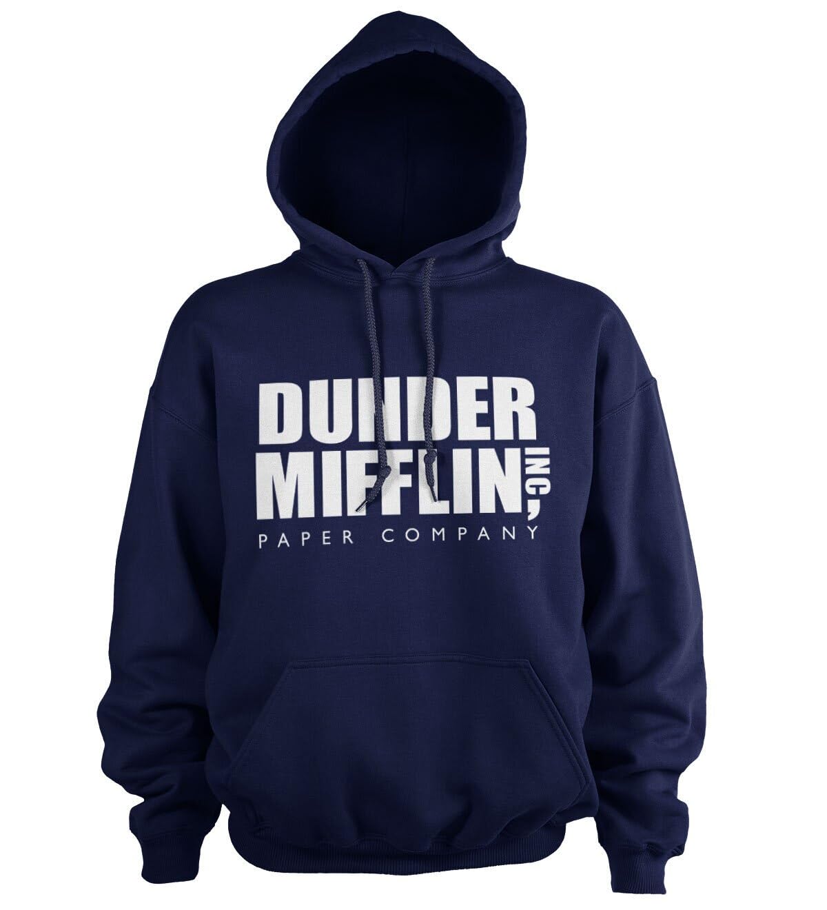 The Office Officially Licensed Dunder Mifflin Hoodie (Navy), Large