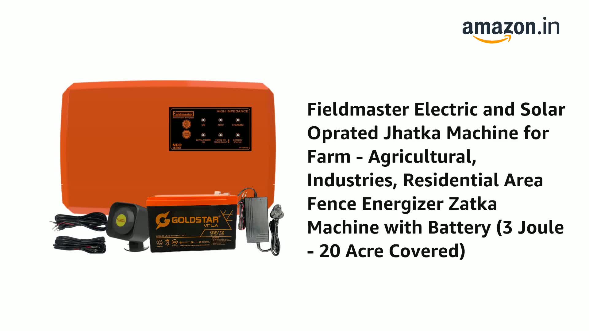 Fieldmaster Electric and Solar Oprated Jhatka Machine for Farm