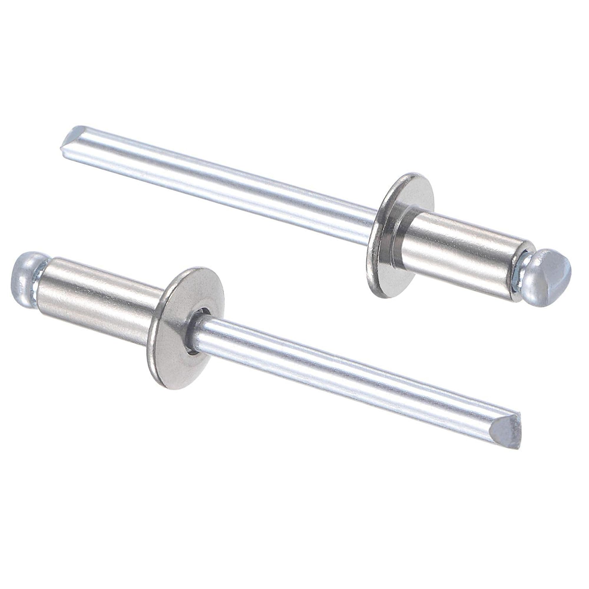 TOP-VIGOR Blind Rivets 5mm x 10mm, 304 Stainless Steel Closed End Pop Rivets for Metal, Sealed Steel Rivets with Pull Mandrel for Construction, Machinery & Furniture, 25 Pack