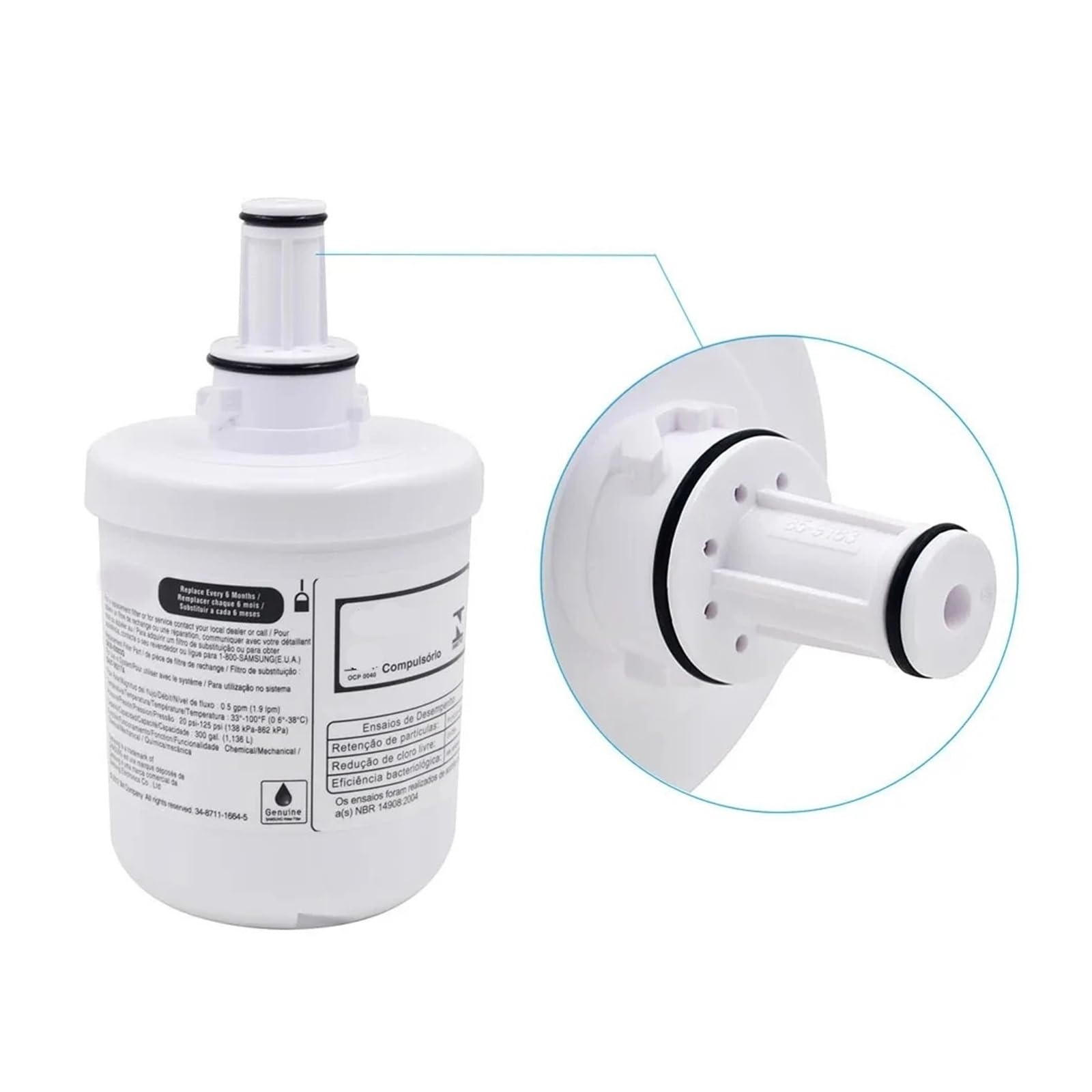 Generico Filtro Acqua Frigorifero DA29-00003G, Sostituzione for DA29-00003B, RSG257AARS,3 pz/Lotto