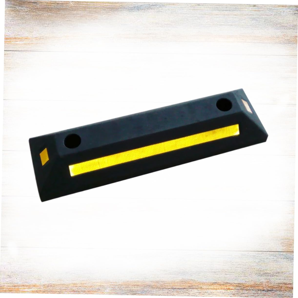TOPBATHY Butée de Pneu PVC Noire à 2 Trous, 1 Pièce pour Voiture