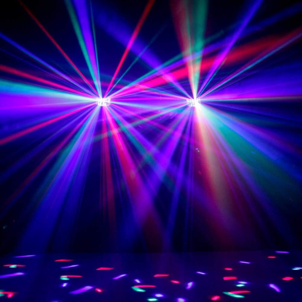Ayra TDC LED Derby producing multi-color light beams