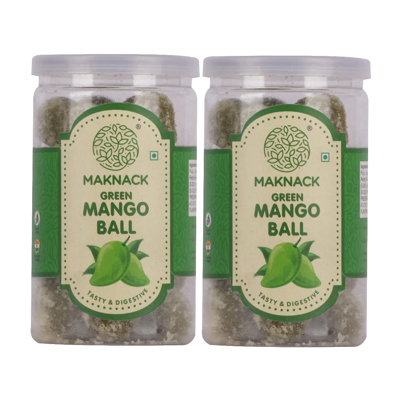 Maknack Pure Green Mango Ball | Kacha Aam Flavoured Sweet and Sour Sugar Candies for Kids | Pack of 2-250 grams (B099NJ2R97) Amazon Price History, Amazon Price Tracker