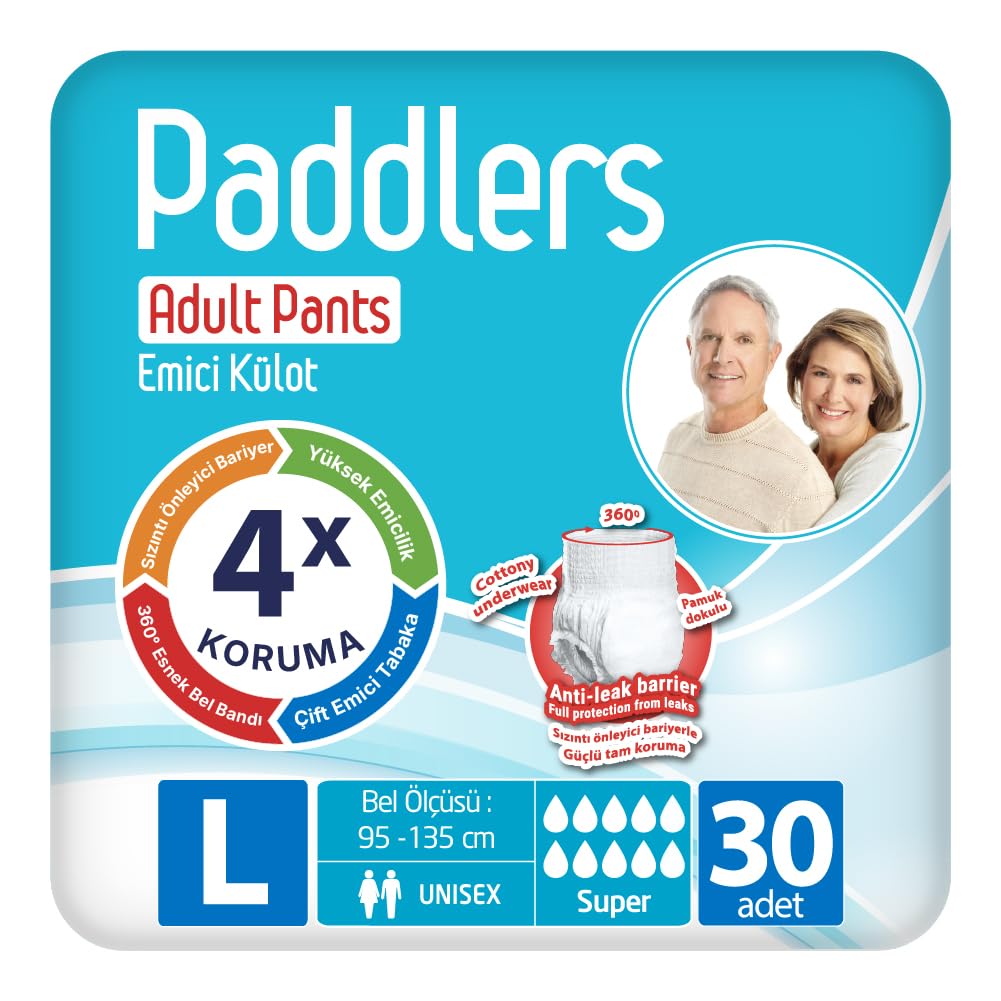 Paddlers Yetişkin Hasta Emici Külot Bez Large 30 Adet