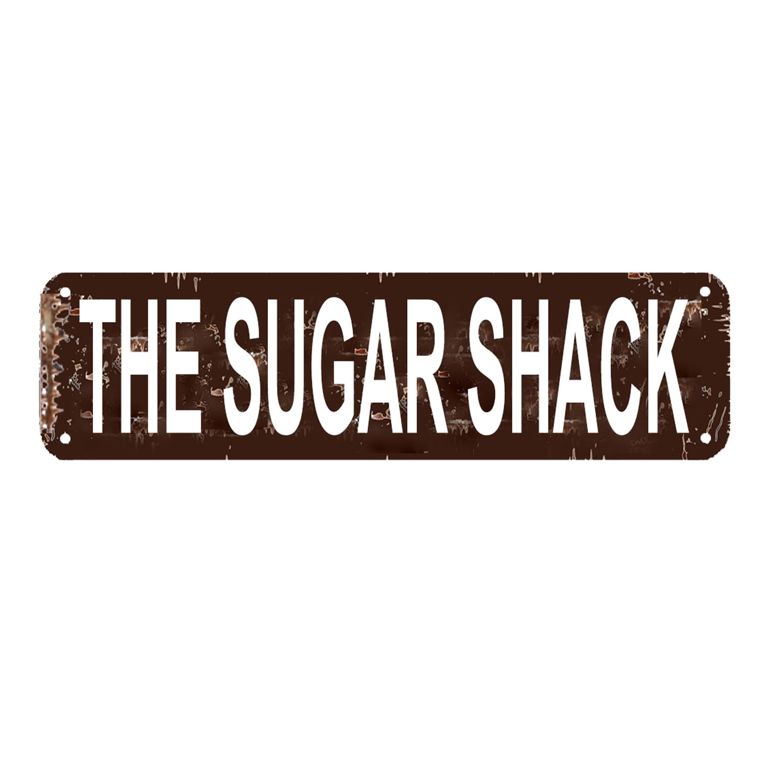 The Sugar Shack Sign Rustic Man Cave Vintage Novelty Street Farm House Garage Wall Decor Metal Sign 15.8 x 3.94 Inch