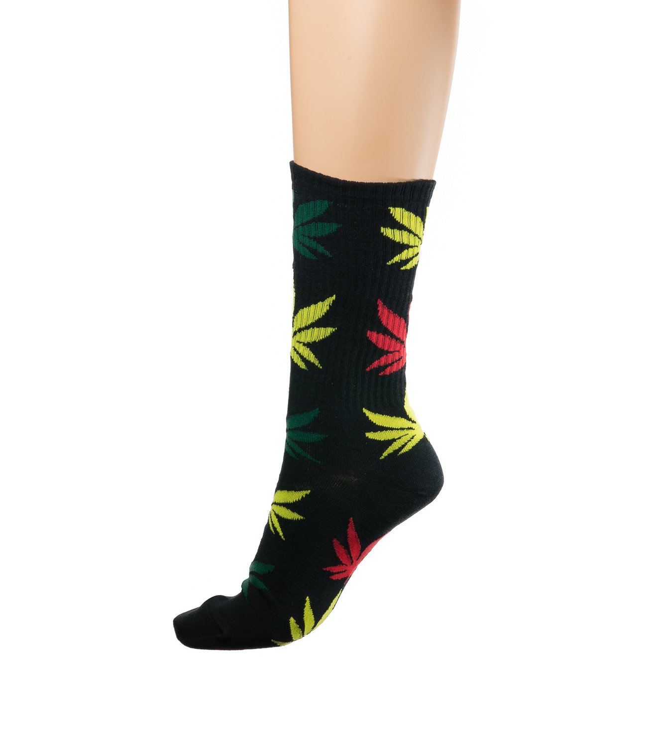 Morefaz Men's Mix Unisex Socks Highlife Ganja Leaf Weed Comfort Calf Hi Wo (Mix) Mfaz Ltd