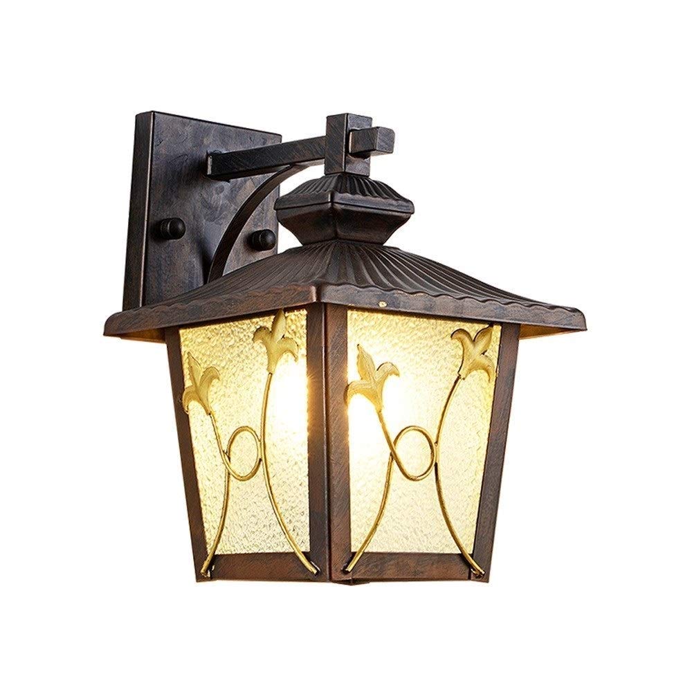 YUANCHUTOP Wall Sconce Retro Industrial Style Wall Lantern American Courtyard Outdoor Wall Lamp Garden Balcony Aisle Staircase Bracket Light Waterproof Wall Sconce E27 Waterproof