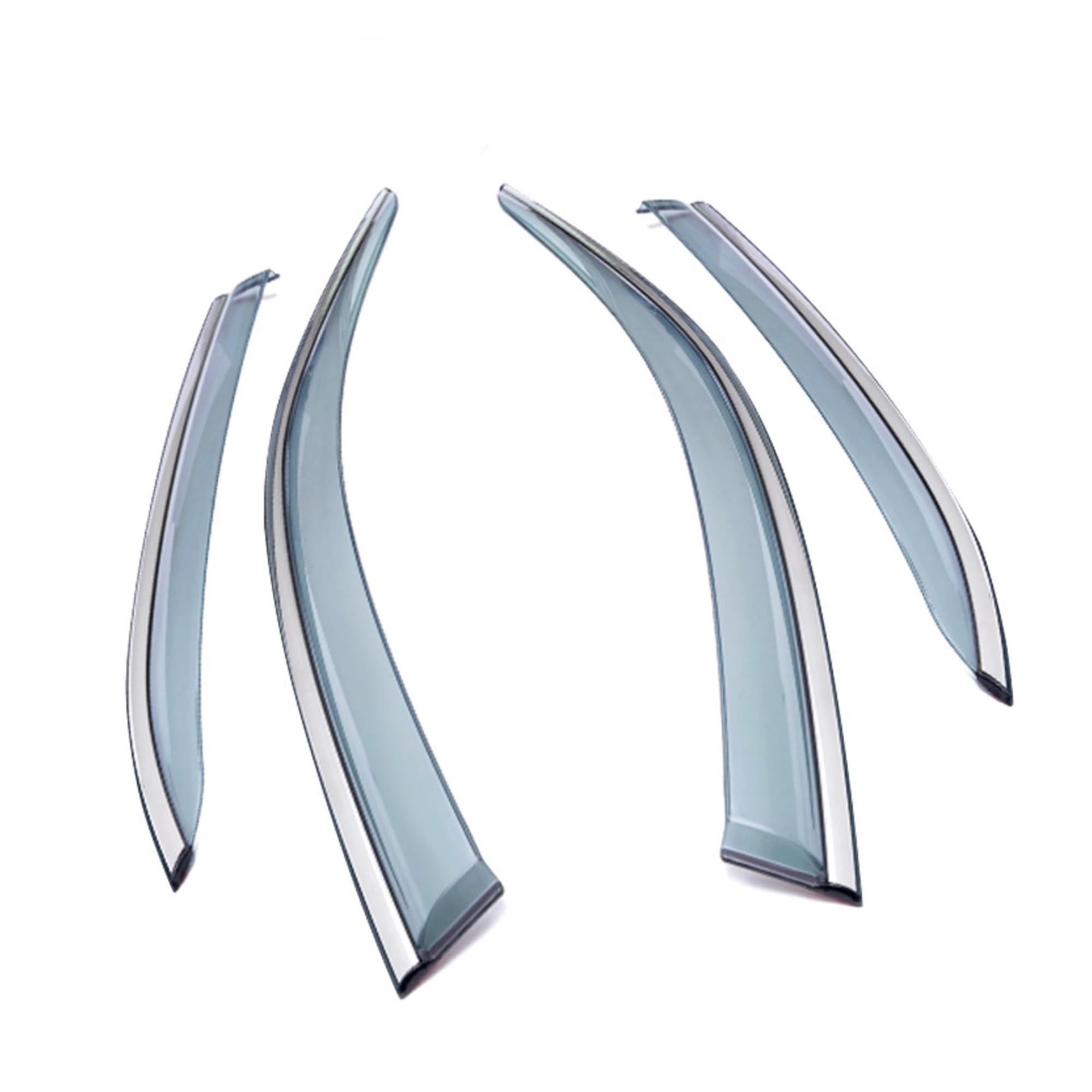 Noheeu Transparent Car Styling Side Window Visors Cover Rain Eyebrow Guards Wind Deflectors Trim For Honda For Pilot 2016-2021(Transparent)