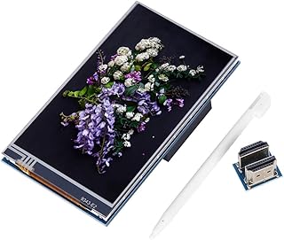 Tela sensível ao toque, tela de monitor de 4 polegadas Tela HDMI IPS HD 800 x 480 Toque resistivo DC 5V compatível com Raspberry Pi 3B + / 4B, monitores de computador