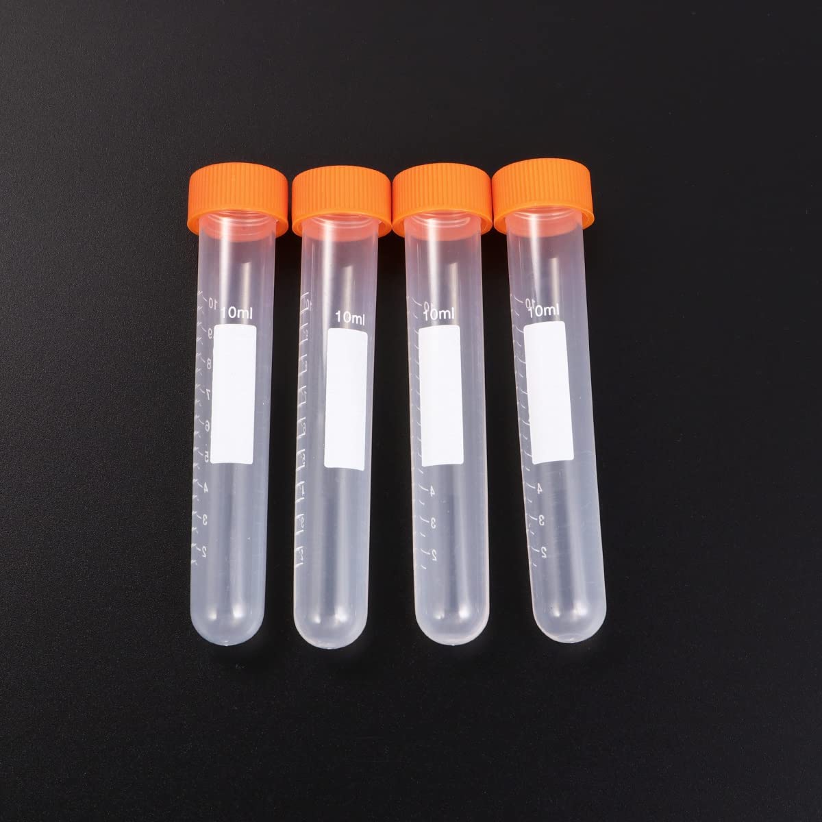 QUNINE Fornitura di Campioni per Utensili sperimentali con Tappo a Vite e Fondo Rotondo da 100 Pezzi da 10 ml