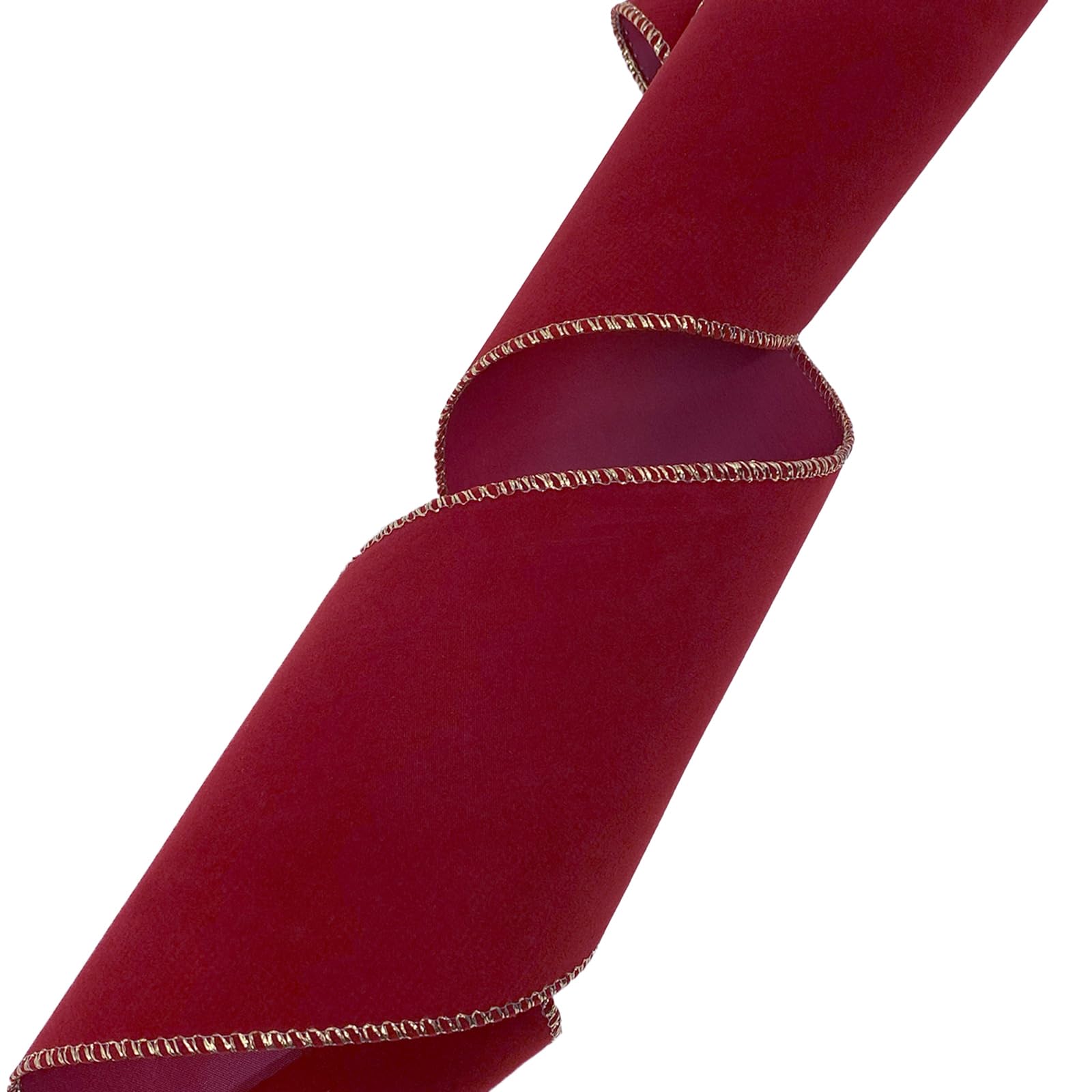 Morex Ribbon Flokowana aksamitna wstążka przewodowa, 10 cm na 50 metrów, jagodowa czerwień