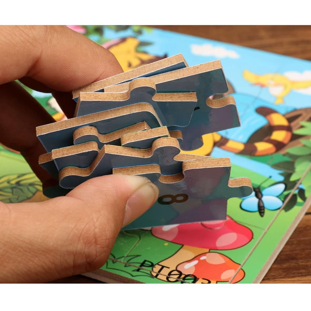 Puzzle di Legno Montessori con Animali dello Zodiaco Cinese