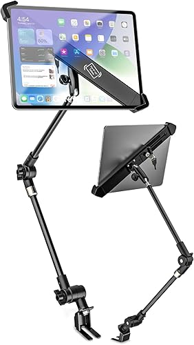 Soporte para tablet para camión, con bloqueo de seguridad, riel de asiento antirrobo, soporte para tableta para automóvilcamión, soporte de iPad de