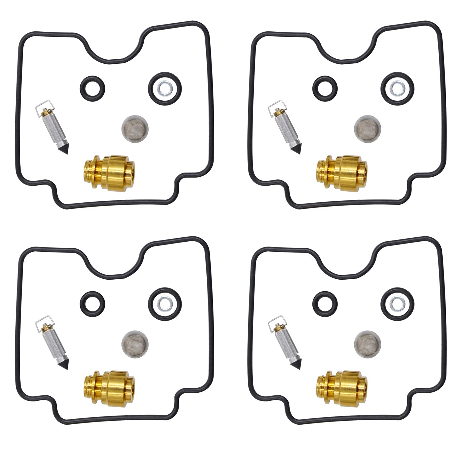 AHL 4 Kits Réparation de Carburateur Compatible avec Yamaha FZS600 Fazer 600 1998-2003