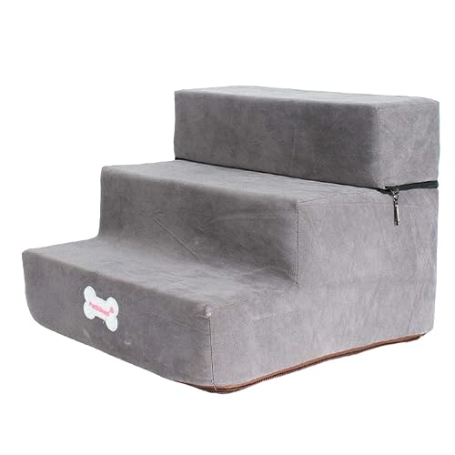 JISADER Escalera Suave para Perros Escalera Antideslizante Cubierta de Cremallera Extraíble para Sofá Cama…