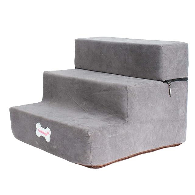 JISADER Escalera Suave para Perros Escalera Antideslizante Cubierta de Cremallera Extraíble para Sofá Cama…