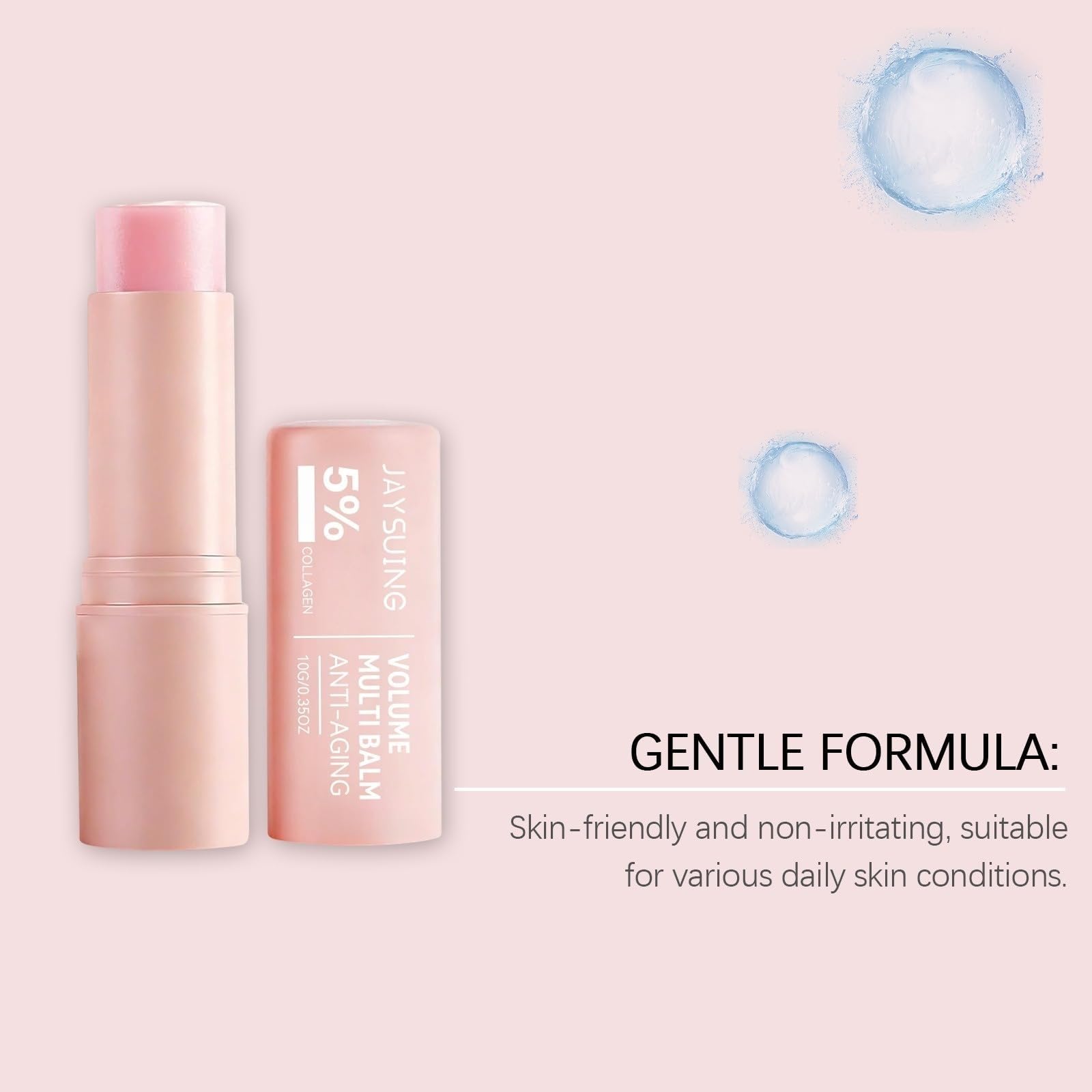 Multifunktionsstift PDRN Kollagen, koreanisch, Anti-Aging, Füllung, sofortige Wirkung, feuchtigkeitsspendend, schnelle Absorption, nicht klebend, Make-up-Basis für Lippen, Augen und Hals