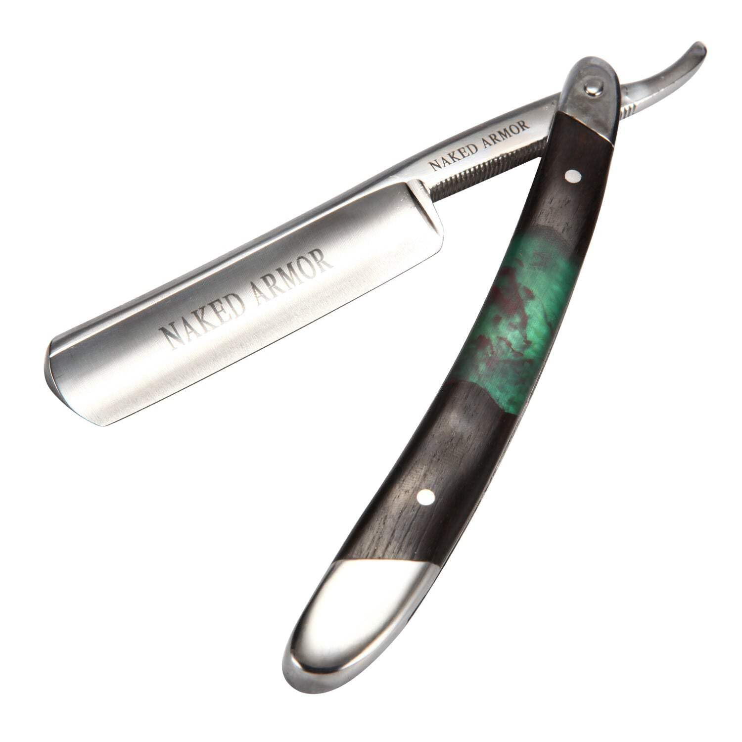 Mador Straight Razor - Shave Ready Straight Edge Razor, Japanese Steel + Ebony Wood Straight Razor for Men, Barber Approved Straight Razor, Mens Straight Razor, Leather Case, Close Shave, Best Gift