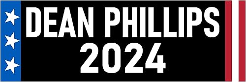 Dean Phillips 2024 - Adhesivo para parachoques de Minnesota Representante Phillips para presidente y presidente