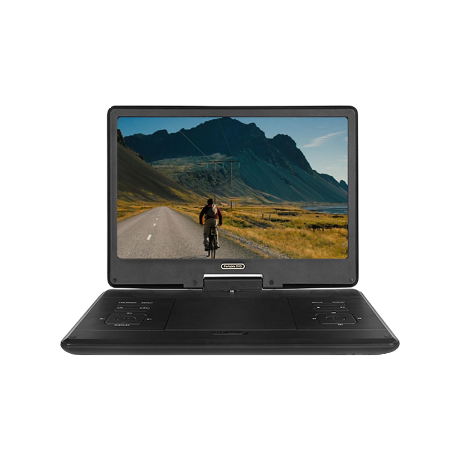 Reproductor de DVD Inteligente con batería de 3600 mAh, Unidad Flash USB y reproducción Discos, Reproductor DVD Compacto ABS, 14 Pulgadas