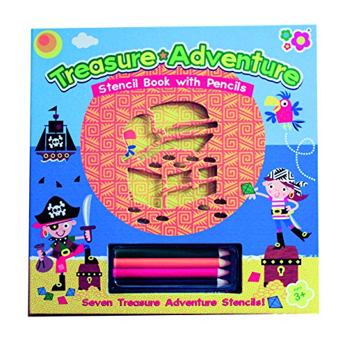 Preisvergleich Produktbild Great Gizmos Meadow Kids Stencil Book Treasure Adventure