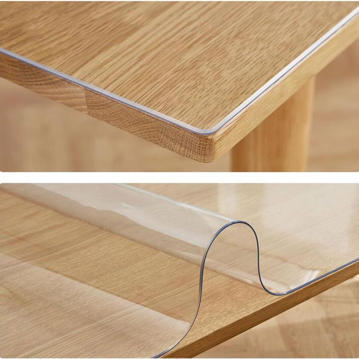 Sous-Main Transparent Anti-reflets Transparent Tapis De Protection Tapis De De Bureau Résistante À I'huile Tapis De Dessin Idéal Pour Les Surfaces De Travail(60x100cm)