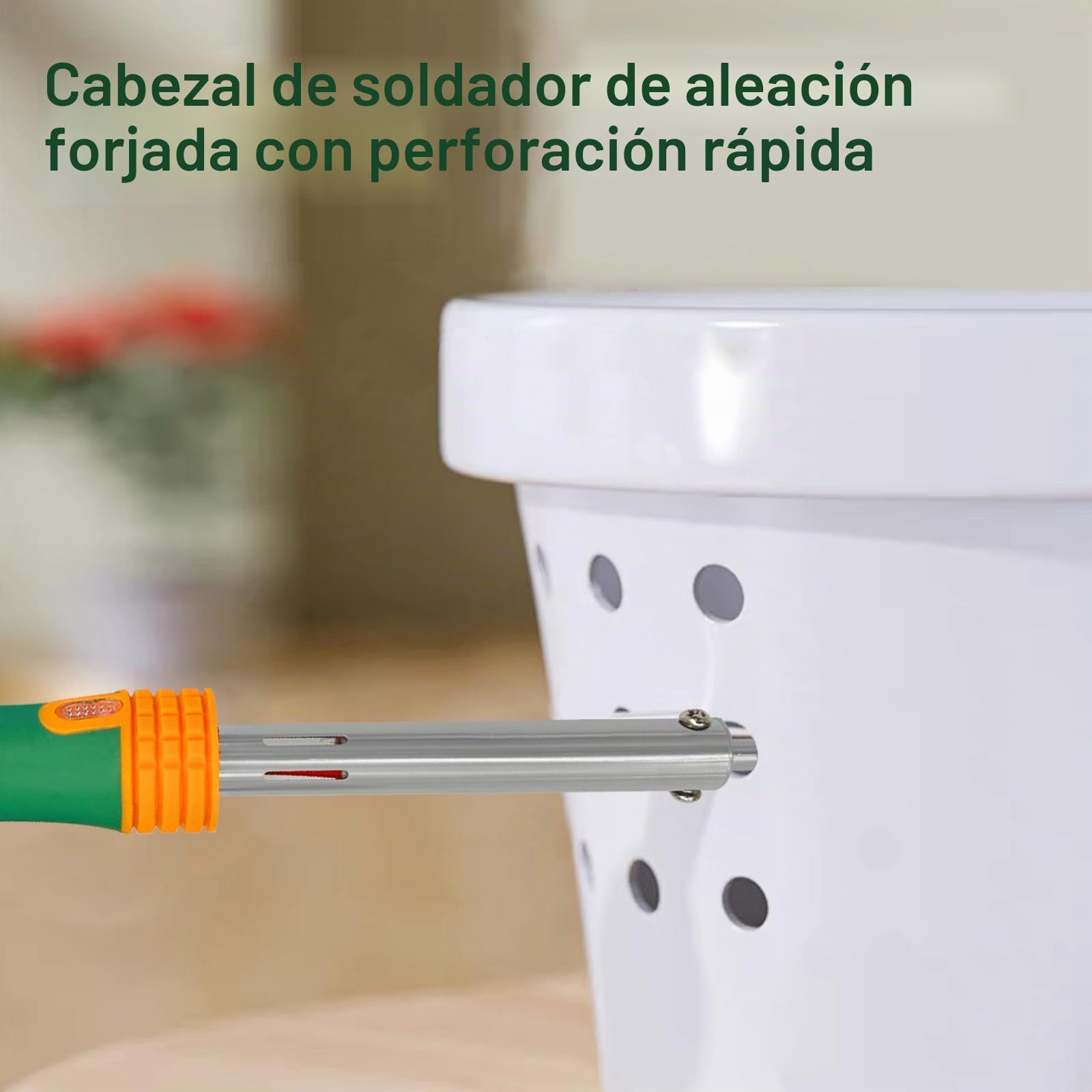 Macetas de plástico para plantas, perforadoras pequeñas para uso doméstico, perforación de macetas, añade agujeros de drenaje a la maceta, soldador, herramientas de plantación para plantas de jardín