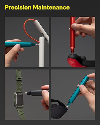 HOTO 24 in 1 Multi Bit Mini Screwdriver Set Magnetic, Manual Precision Screwdriver Set, EDC Pen Screwdriver for Eyeglasses, Electronics, Watches, Phones, Laptops, Cameras, Slate Grey(Slate Grey)