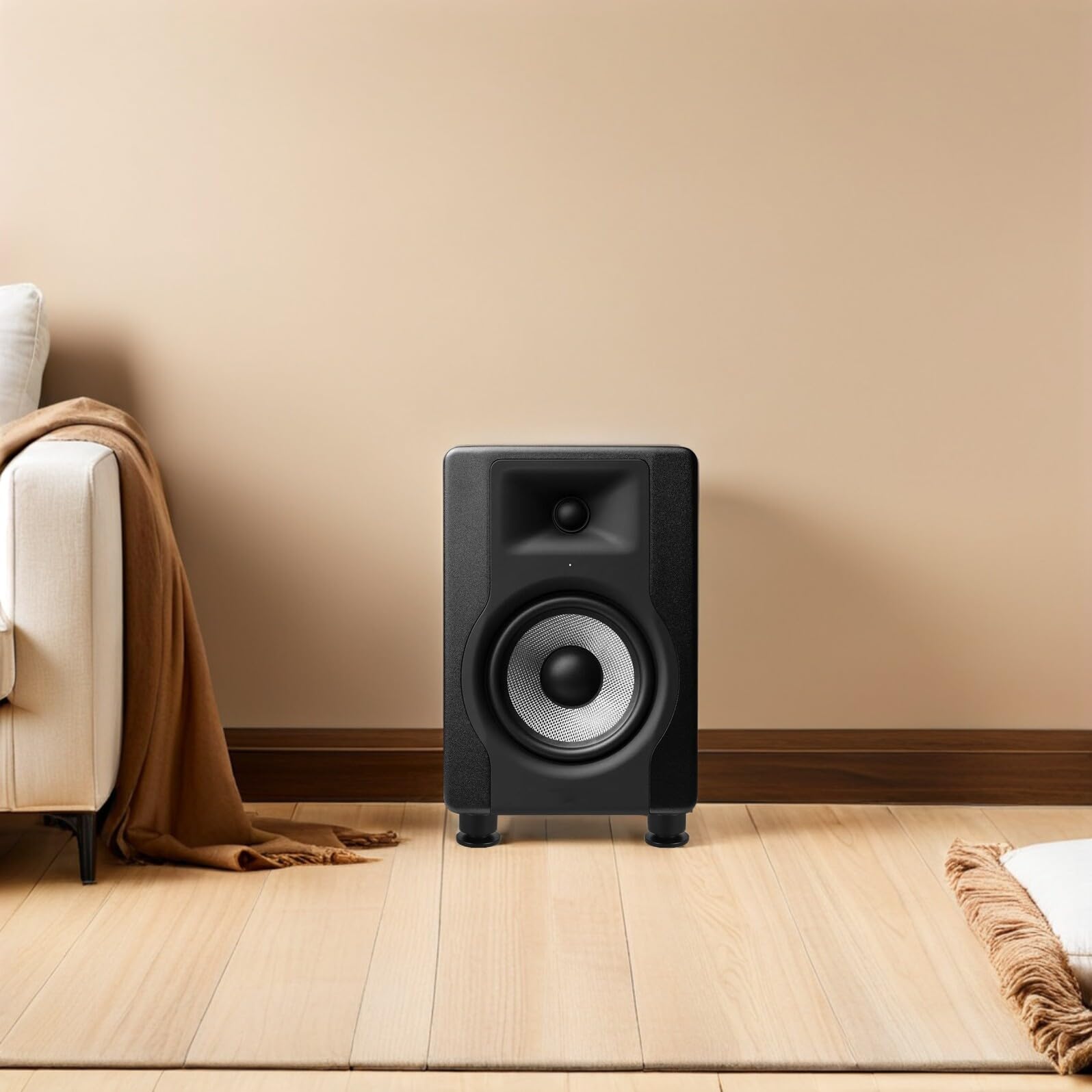 4 Pezzi Piedini Isolanti per Casse Audio con Spikes Regolabili Antivibrazione Piedini Ammortizzatori per Amplificatori Lettori Cd e Giradischi Supporto Antiurto per Hifi