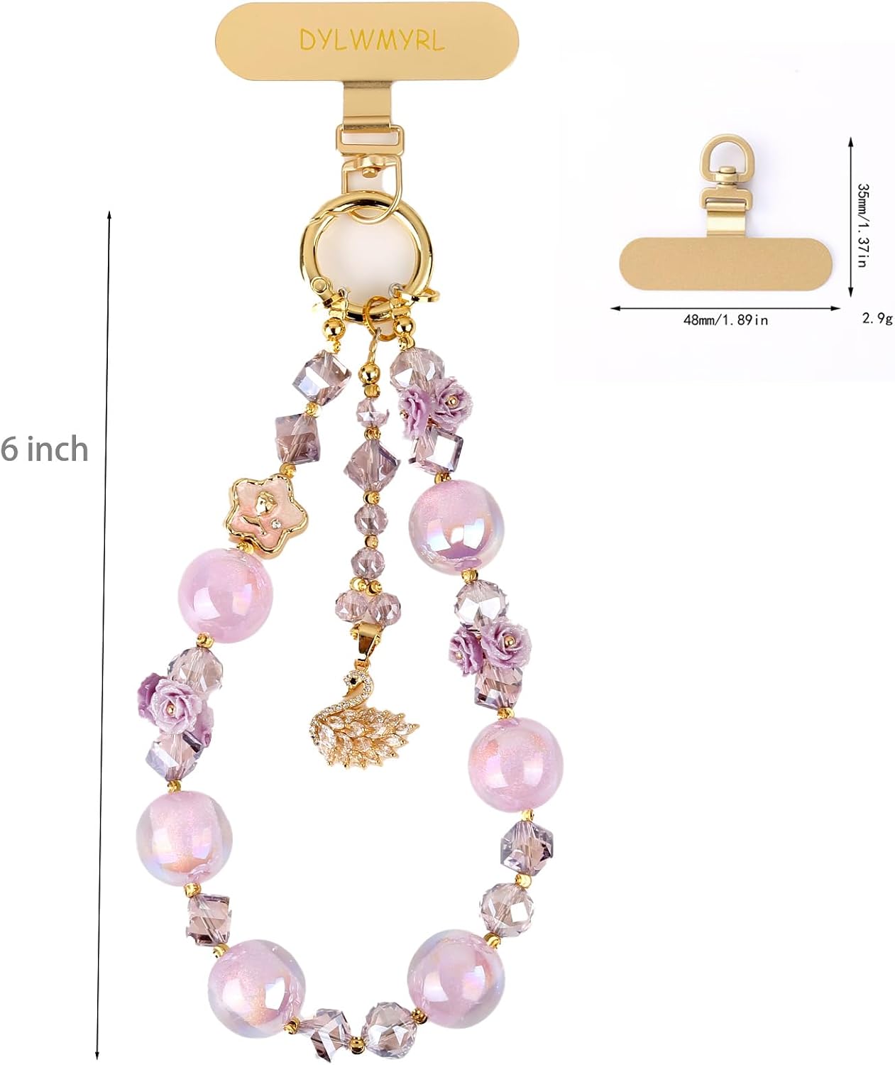 Phone Chain, Detachable Phone Wrist Strap, Durable Anti-Break Lanyard for Daily Carry,