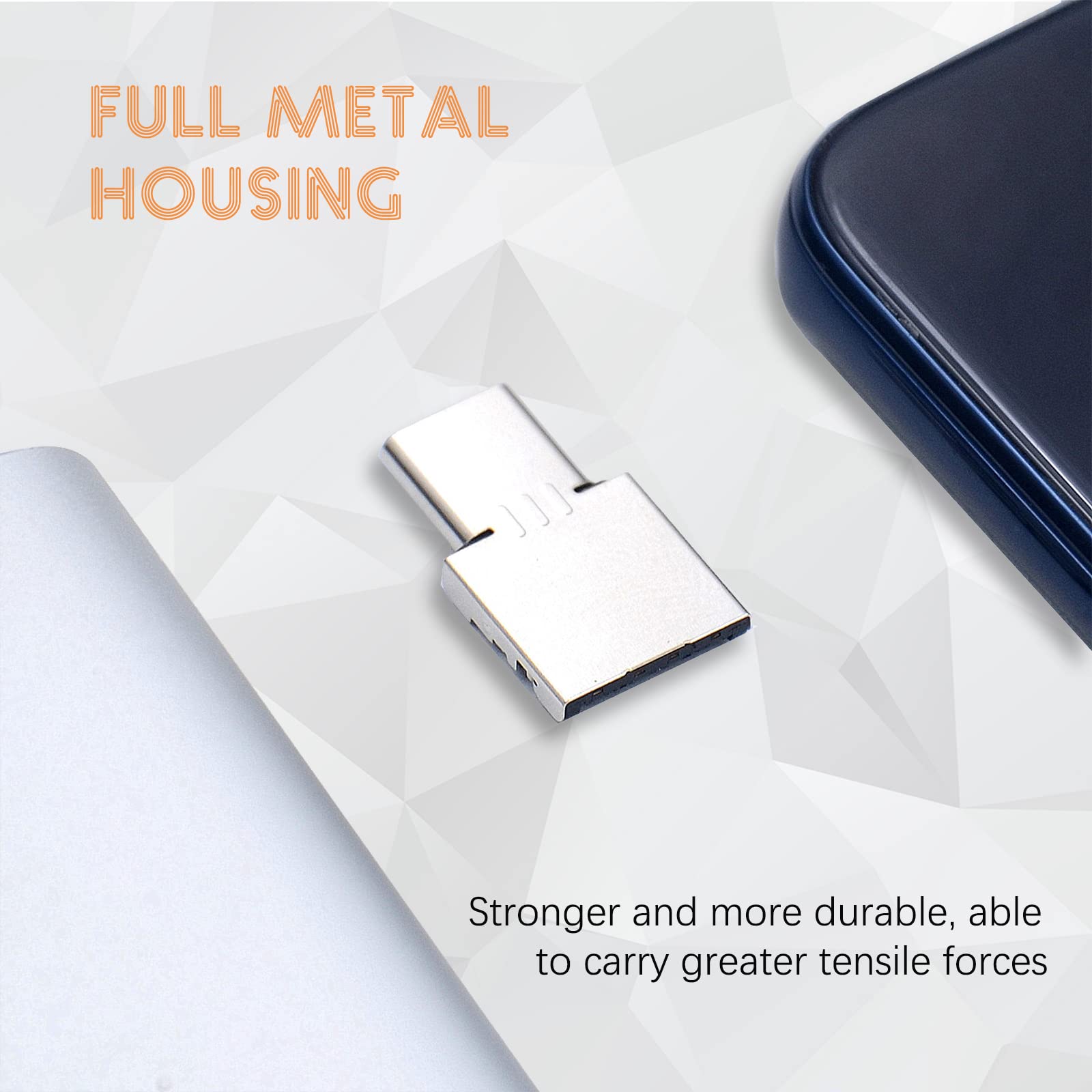 10-Pack Tiny USB C To USB Adapters - Mini Converter For Charging & Data