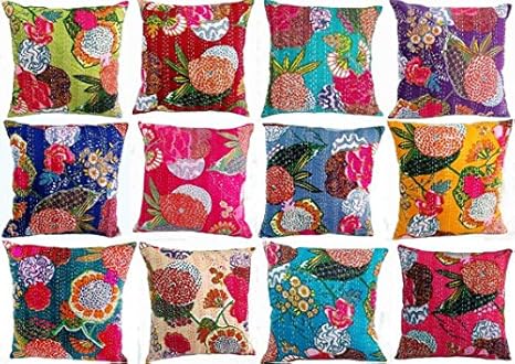 kantha cushions