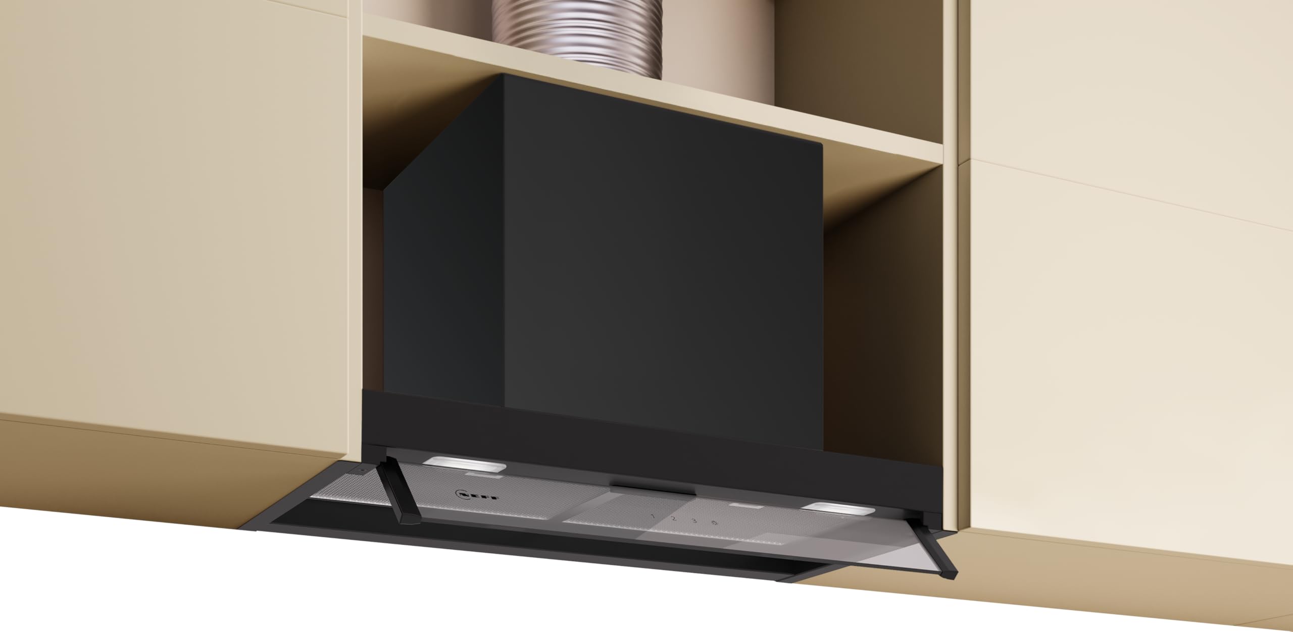 NEFF D65XCC2S0B Integrated Cooker Hood - Black