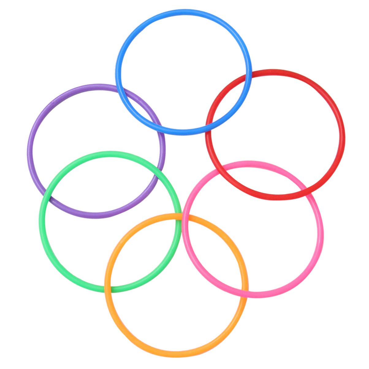 jojofuny 12pcs Toss Rings Carnival Rings Fun Ring Toss Game for Kids Adults Garden Backyard Outdoor Games