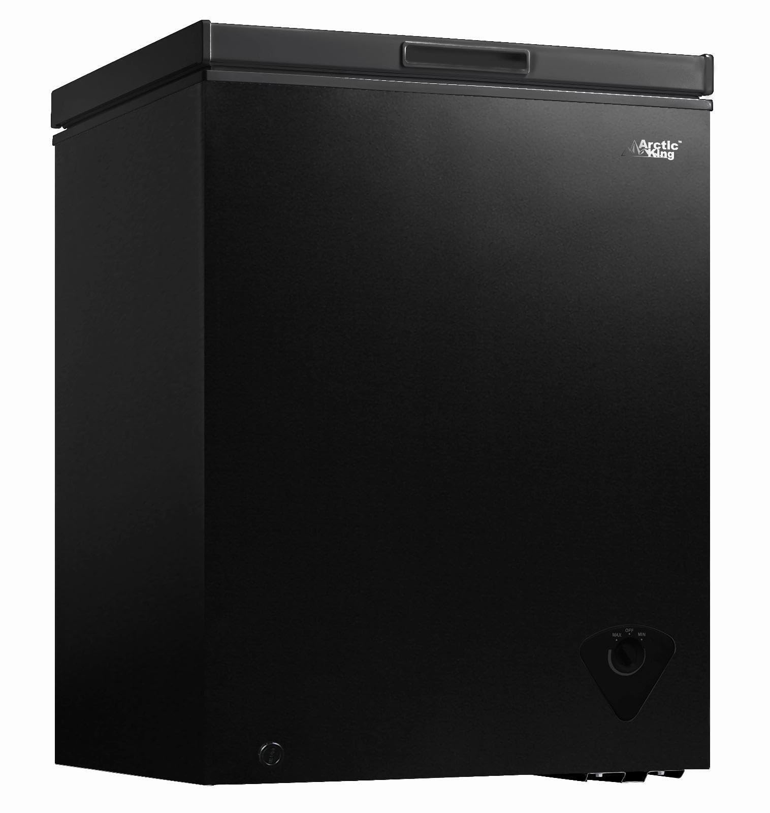 SLEE Compact Deep Freezer Chest 5.0 Cu Black