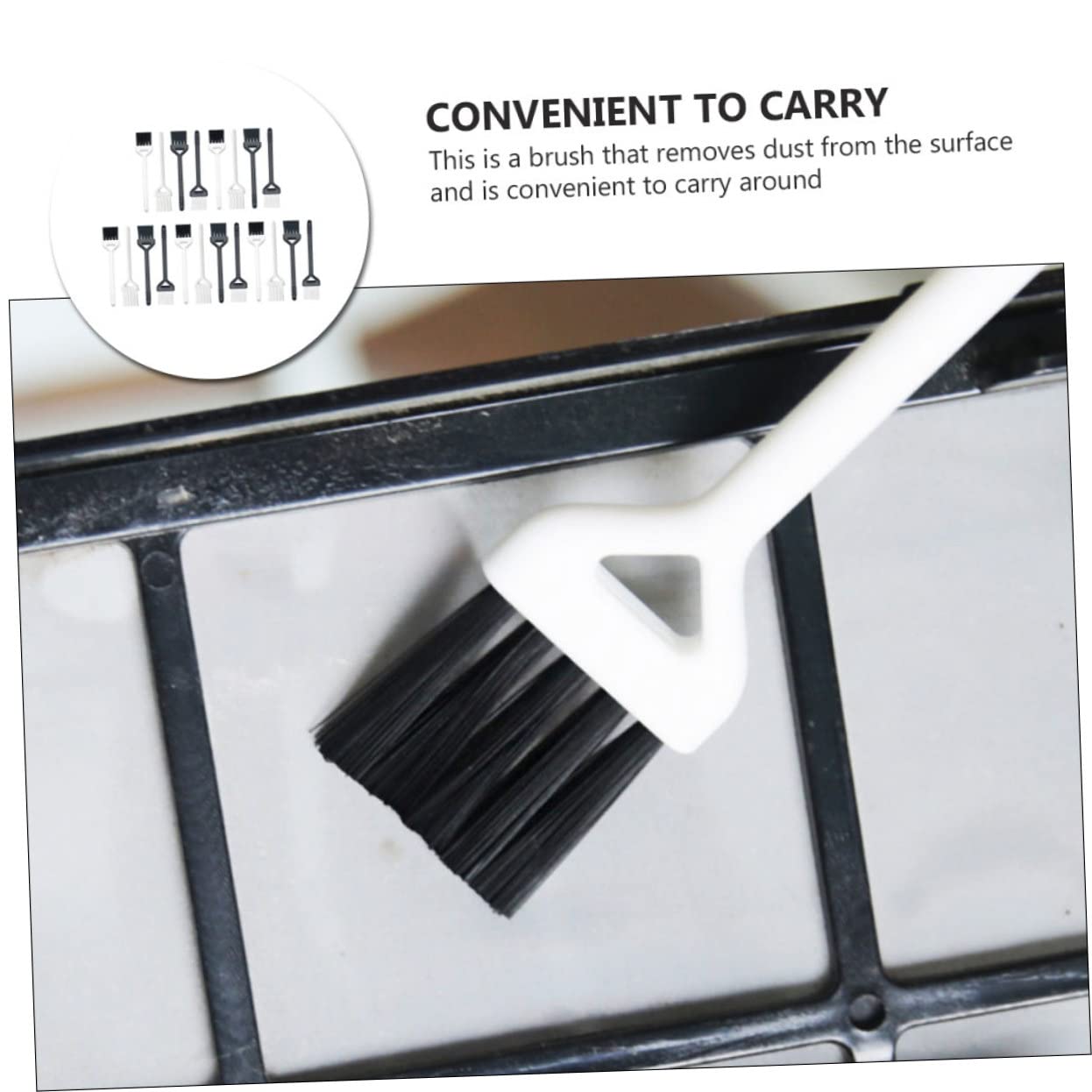 minkissy 40 Pcs Razor Brush Computer Keyboard Cleaner Coffee Cleaner Beard Cleaning Brush Portable Screen