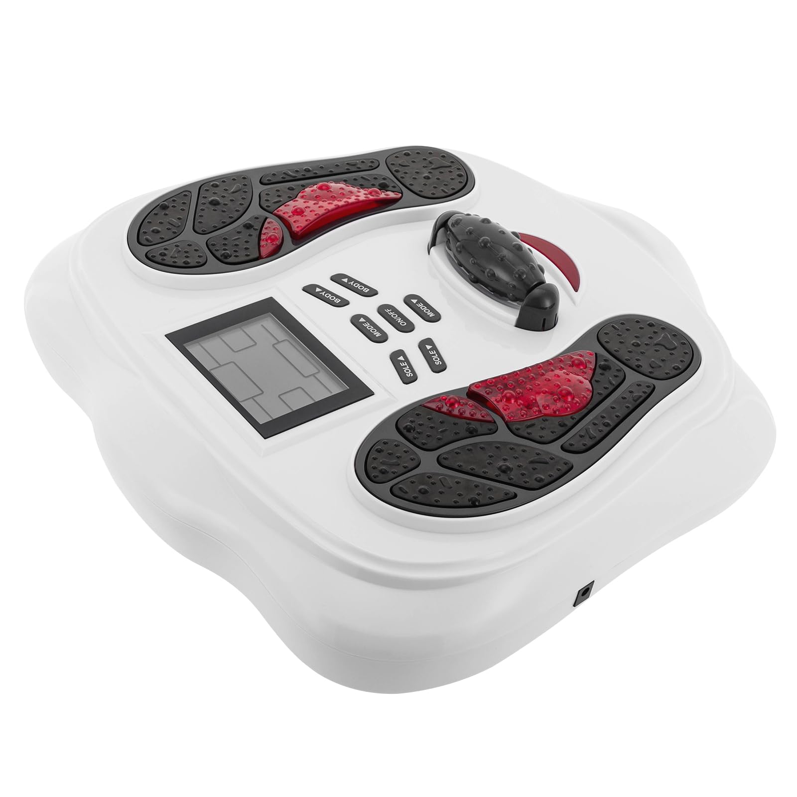 Masajeador de pies, simulador de circulación sanguínea, 4 almohadillas de electrodos e indicador LED, 25 técnicas de masaje integradas, 99 niveles de intensidad de masaje, adecuado para uso doméstico,