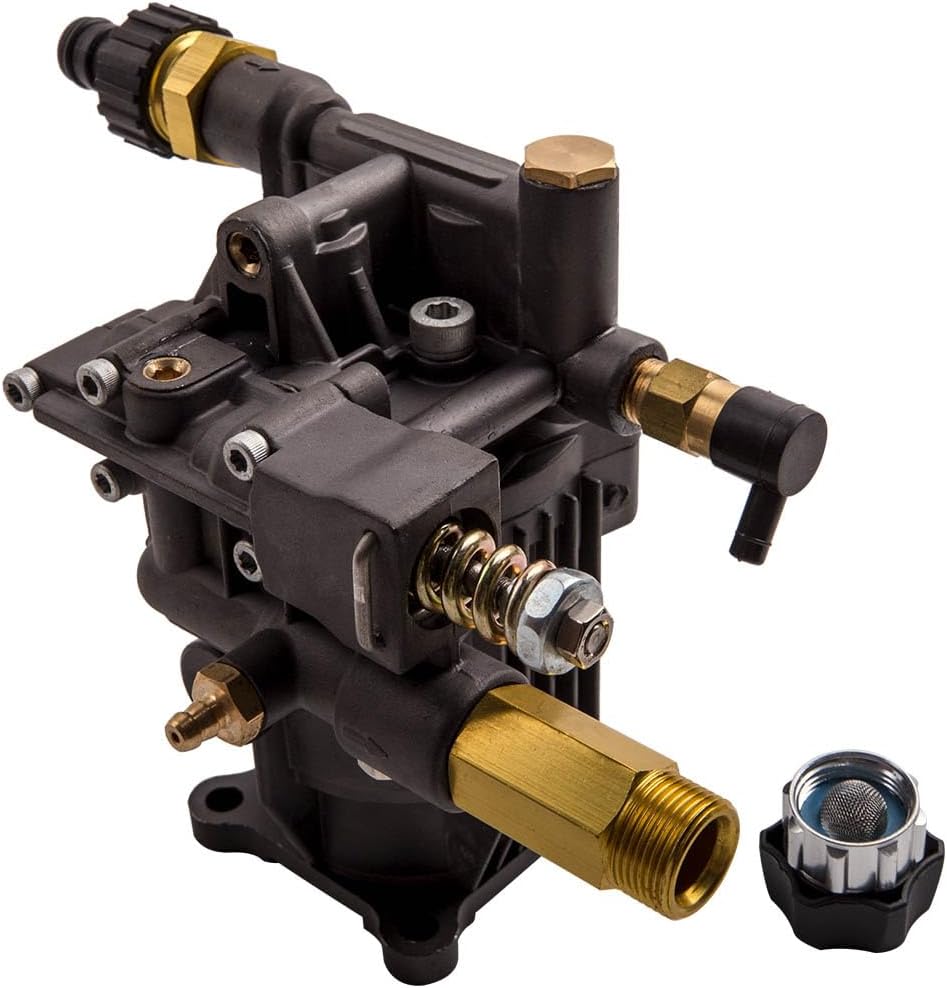 maXpeedingrods 3/4" Horizontal Shaft Pressure Washer Pump with 3400PSI Max for Honda GC160, Homelite, Simpson, TroyBilt, PowerStroke, Karcher