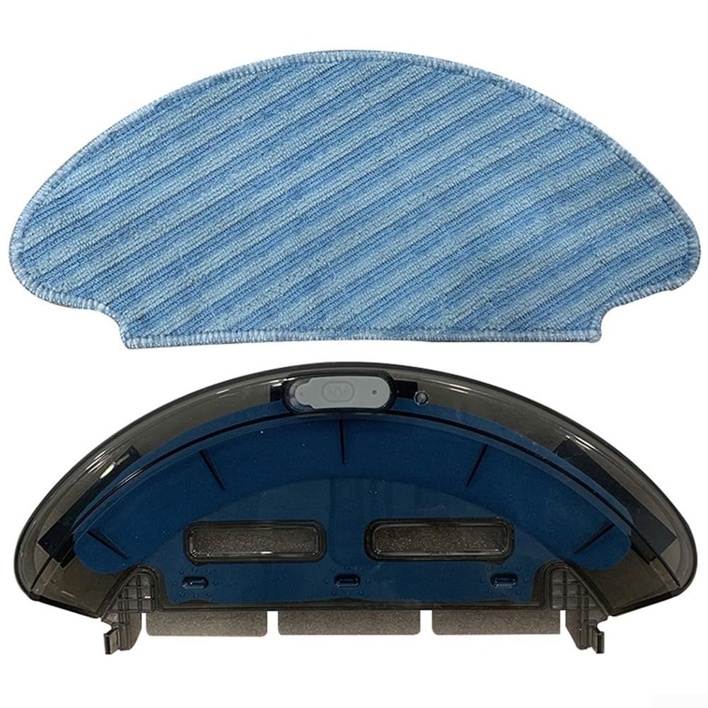 Tanque de Agua de Repuesto con Paños de Fregona Apto para Rowenta-Explorer Serie 20 Aspiradora Robot Piezas Accesorios