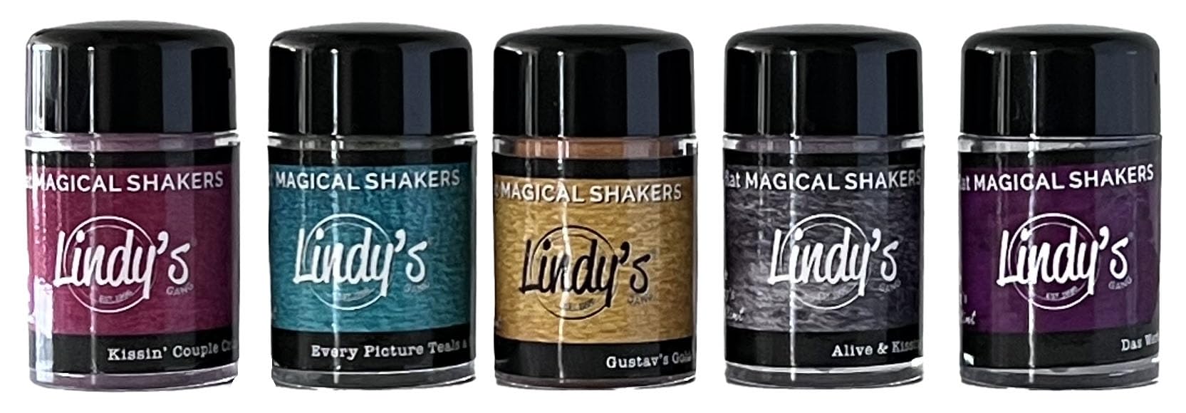 Lindy's Stamp Gang Flat Magical Shakers Painters Pack 5pcs - Kissing Klimt Flats