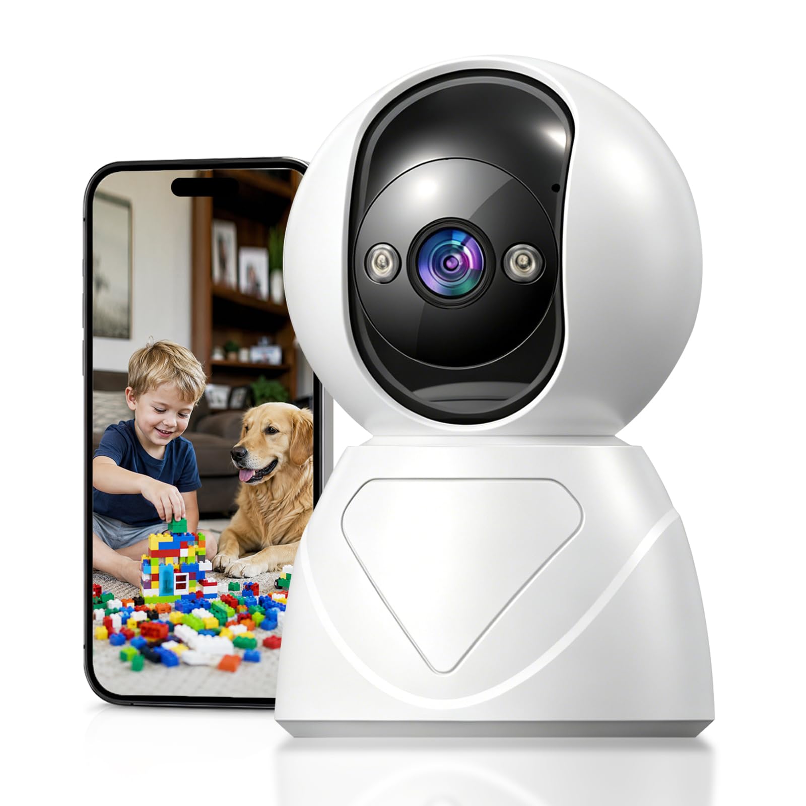 GUOANVISION Indoor Pan/Tilt Security Camera, 5G WiFi Home Cameras for Baby Monitor/Pet Camera, Auto-Focus and Zoom, Motion Detection, 2-Way Audio, Siren, Night Vision, Cloud & SD Card Storage-image-20