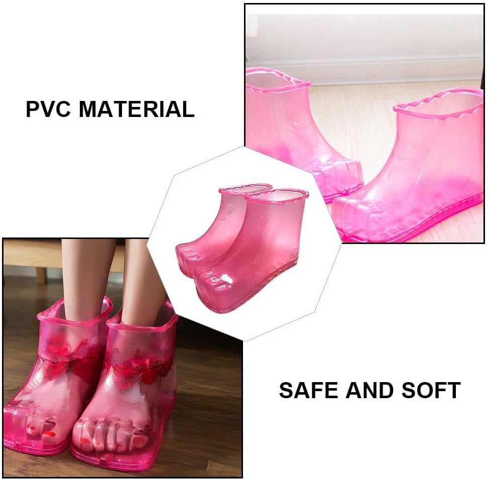 ARTIBETTER Home Slippers 2Pcs Foot Spa Shoes Foot Massager Thermal Massage Bath Shoes 16.5cm Slipper