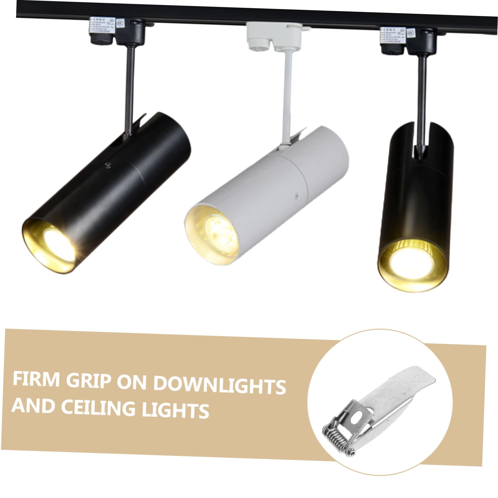 20 Clip A Molla Per Faretti LED – Fissaggio Facile E Riutilizzabile Per Lampade!