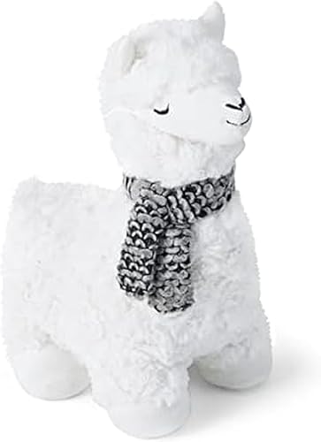 Elements Tope de puerta de tela con peso de llama blanca de 5.91 x 11.22 x 10.43 pulgadas