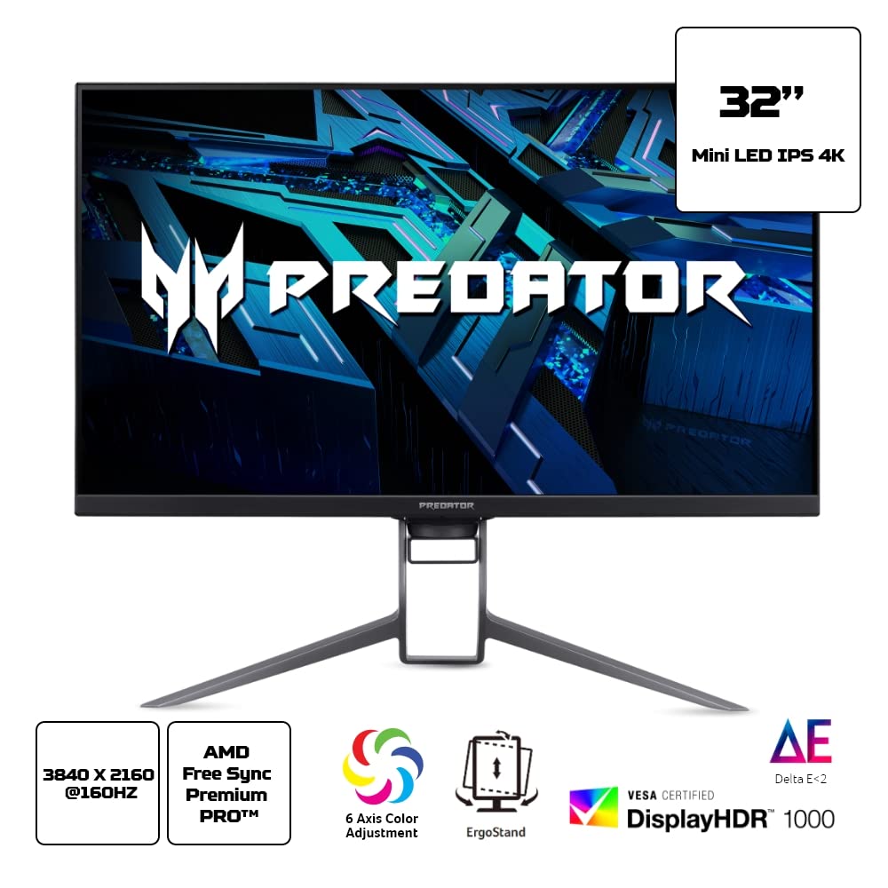 Acer Monitor Gamer X Predator series - X32 Fpbmiiiiphuzx Tela de