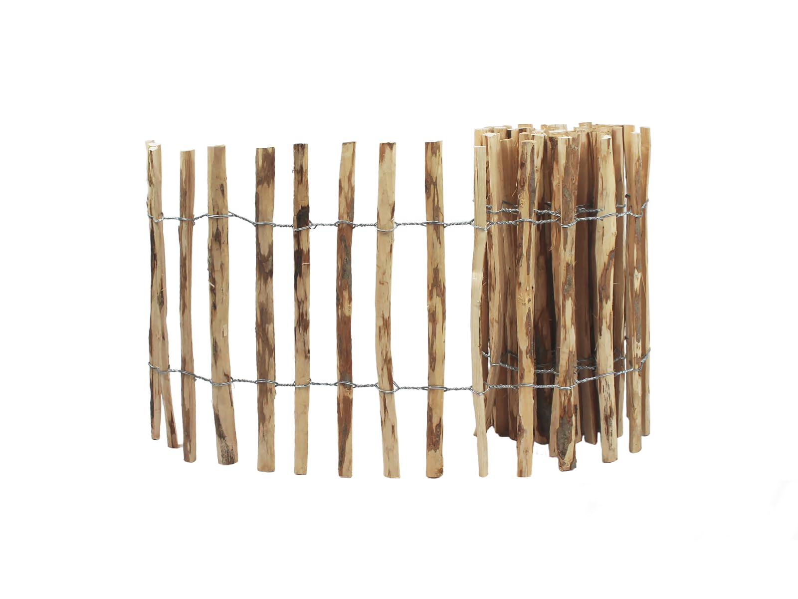 Wooden Fence, Hazel Fence, roll Length: 5 m, Lath spacing 3-4 cm ...