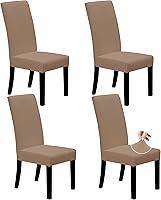 Vista 21 de Easy-Going - Juego de 2 fundas elásticas para sillas de comedor, fundas para sillas de comedor, fundas de silla Parsons para comedor, ceremonia