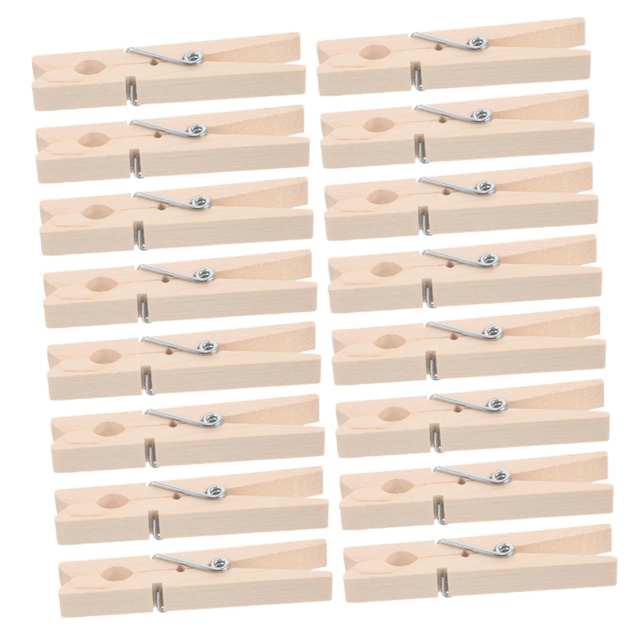 TOYANDONA Mollette per Bucato in Legno 150pezzi, Mollette Riutilizzabili Antivento per Biancheria, Calze, Mutande e Foto