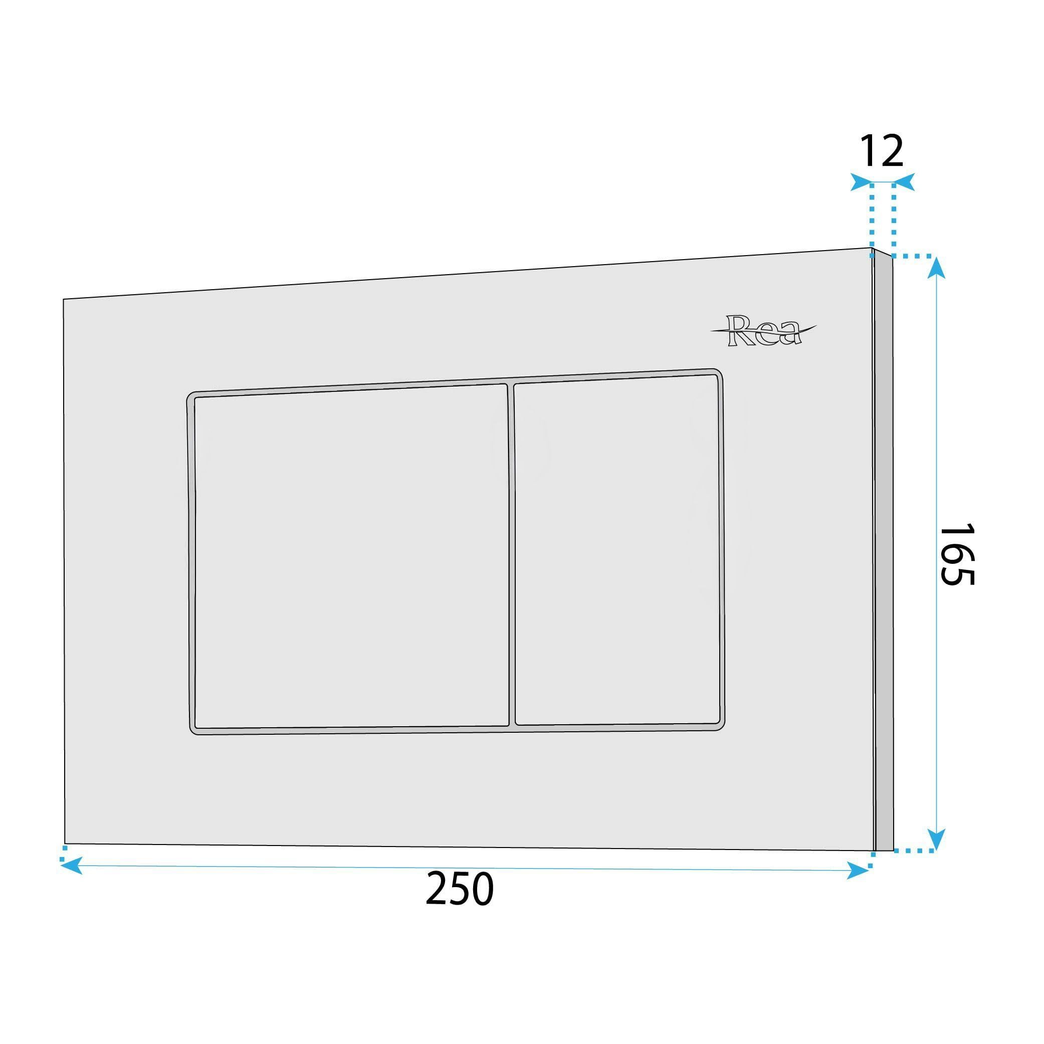 Rea - Marco de cisterna oculto K011a-q Rea J Satin - 16 x 52,5 x 103,5 cm